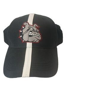 Gonzaga Bulldogs Hat Cap   Logo Black With White Stripe